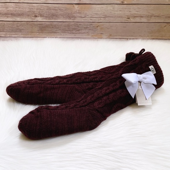 UGG Pom Pom Fleece Lined Cozy Socks - Picture 3 of 4